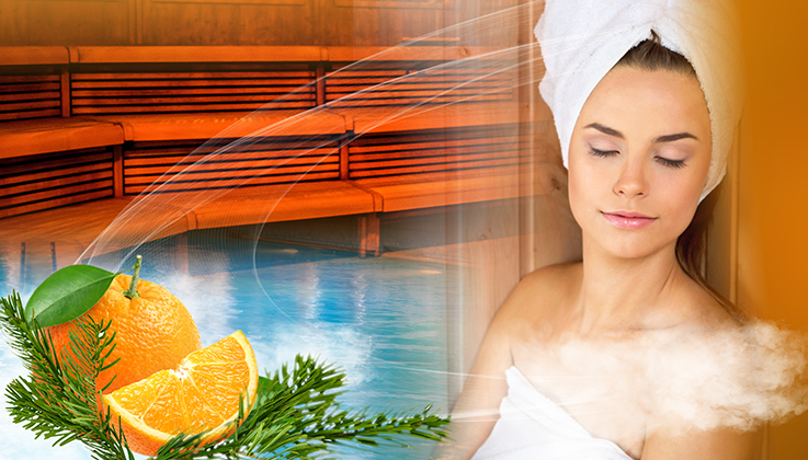SAUNA RITUALS WITH THE FRAGRANCE OF FIR AND ORANGE
